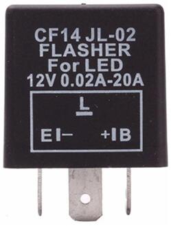 3Pins Auto Motorfiets Led Flasher Relais 12V Universele Elektronische Freauency Signaal Verstelbare Licht Blinker Relais Flasher Led E5S7 12VCF14 JL02