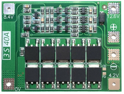 3S 40A Li-Ion Lithium Battery Charger Protection Board PCB BMS for Drill Motor 11.1V 12.6V Lipo Cell Module