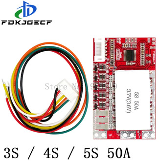 3S 4S 5S 50A BMS Board/ 55A 3.7V Lithium battery protection board/3.2V iron phosphate/LiFePO4 battery BMS board with Balance