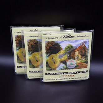 3Set Alice Gitaar Snaren Voor Klassieke Gitaar Snaren Gitaar Deel Accessoires Set (A106-H) 3reeks