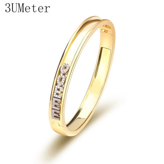 3UMeter 2020 New DIY Letters Bangle Women Custom Name Bangle Charm Bracelet Designer Charms for Diy Bracelet Slide Jewelry