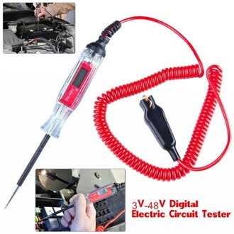 3V-48V Digitale Elektrische Circuit Lcd Tester Auto Boot Truck Voltage Power Probe Voor Auto 'S, boten, Trailers, Motorfietsen