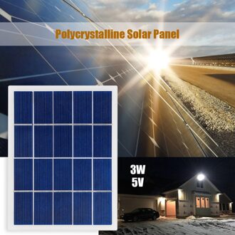 3W 5V Zonnepaneel Lader 170X130Mm Diy Polykristallijn Silicium Solar Battery Solar Power Waterdicht Eenvoudig installatie 2 stk