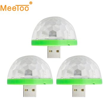 3W Led Lichten Dj Licht Rgb Kleur Veranderende Geluid Actived Crystal Magic Mini Disco Bal Ktv Xmas Wedding party Soundlights