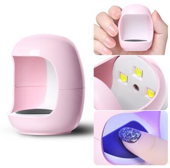 3W Mini Uv Led Manicure Licht Voor Nagellak Gel Manicure Apparaat Manicure Tool Professionele Art Nail Apparatuur Nail droger roze