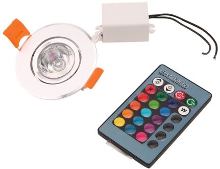 3W Rgb Led Verzonken Plafondlamp Spotlight Downlight Lamp Geen Uv Of Ir Licht Straling Eenvoudig Te Installeren En bediening