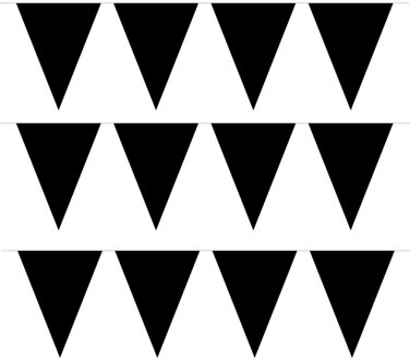 3x 10 meter vlaggenlijn zwart - Vlaggenlijnen