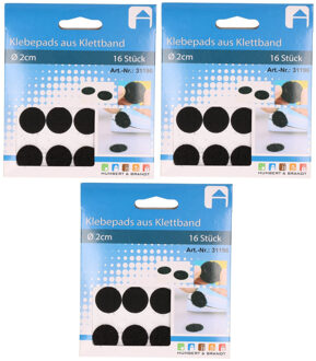 3x Antikras meubelviltjes 16-delig met klittenband - meubel viltjes