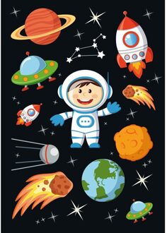 3x Astronaut stickervellen met 10 stickers - Stickers Multikleur