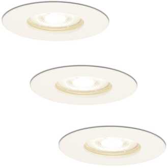 3x Bari - LED Inbouwspots Badkamer IP65 Wit