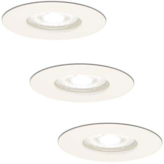 3x Bari - LED Inbouwspots Badkamer IP65 Wit