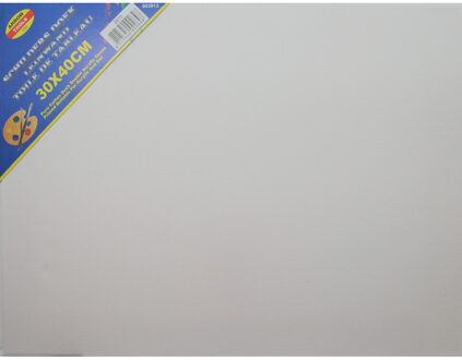 3x Canvas Schilders Doek 30 X 40 Cm Zware Kwaliteit - Schilderen - Hobby Accessoires Wit