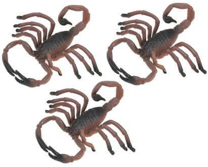 3x Enge halloween beestjes schorpioenen van plastic 8 cm