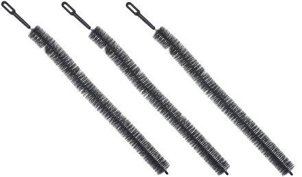 3x Grijze radiator/verwarming schoonmaak borstel buigbaar 70 cm - Huishouding - Schoonmaakproducten - Verwarmingsbuizen schoonmaken