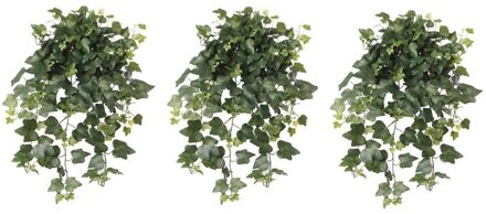 3x Groene Hedera Helix/klimop kunstplant 65 cm voor buiten -  UV kunstplanten/nepplanten - Weerbestendig