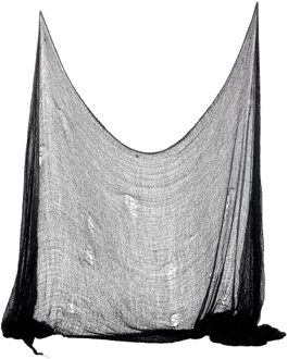 3x Halloween muurversiering zwart doek