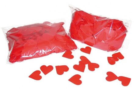 3x Hart confetti rood 250 gram - Confetti