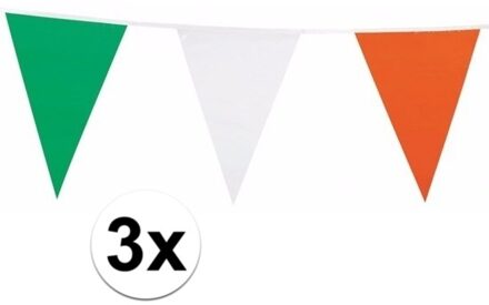 3x Ierse vlaggenlijn nylon 7 meter