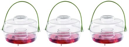 3x Insectenval wespenvangers 13 cm plastic - Ongediertevallen - Ongediertebestrijding