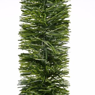 3x Kerstversiering Dennen slinger groen 270 cm - Guirlandes