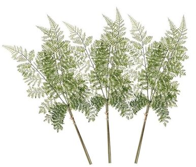 3x Kunstplant groen bosvaren takje 58 cm