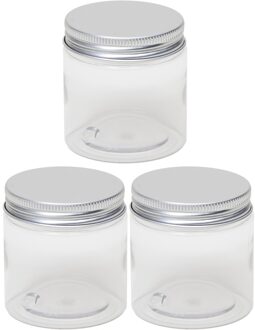 3x Kunststof weckpot/inmaakpot 100 ml met schroefdeksel - Action products