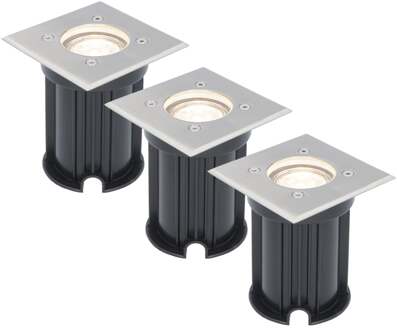 3x - LED Grondspots Wit IP65