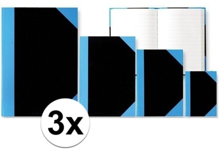 3x Luxe schriften zwart A4 formaat