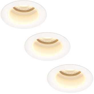 3x Mari - LED Inbouwspots Badkamer IP65 Wit
