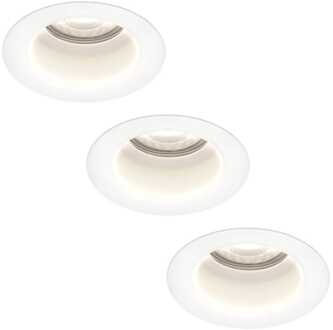 3x Mari - LED Inbouwspots Badkamer IP65 Wit