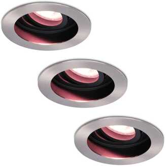 3x Mesa Smart Inbouwspots RGBWW IP20 Aluminium
