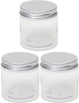 3x Mini weckpotje/inmaakpotje 100 ml van kunststof - Weckpotten Transparant