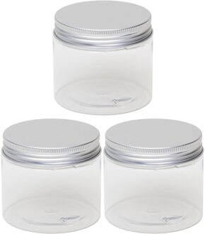 3x Mini weckpotje/inmaakpotje 150 ml van kunststof - Weckpotten Transparant