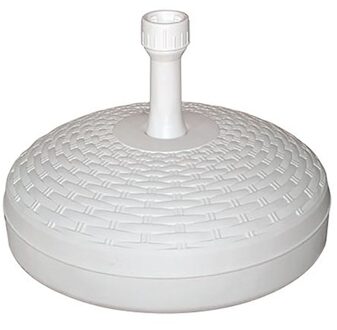 3x Parasolstandaard wit rond platic - Parasolvoeten