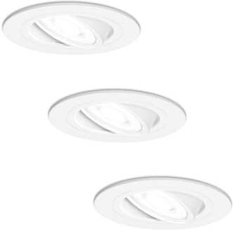 3x Pittsburg - LED Inbouwspots Wit Kantelbaar