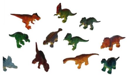 3x Plastic speelgoed dinosaurussen van 16 cm