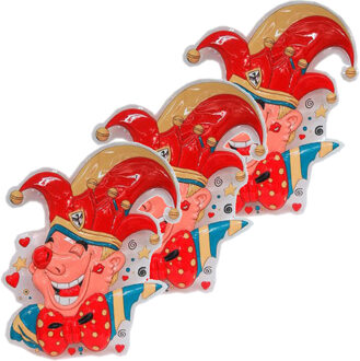 3x Prins Carnaval wanddecoratie
