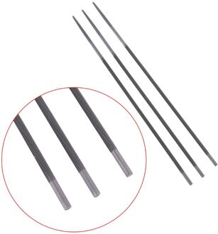 3x Pro 4Mm Ronde Kettingzaag Zaagketting Bestanden Indienen Slijper Voor Houtwerk Hand Tool Koolstofstaal Ronde kettingzaag Bestand 4 mm