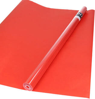 3x Rollen kraft inpakpapier rood 200 x 70 cm - Cadeaupapier