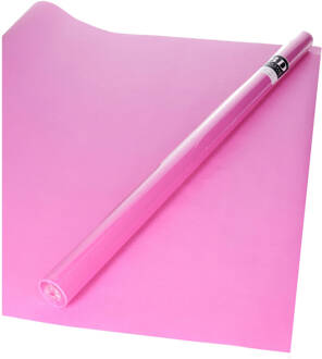 3x Rollen kraft inpakpapier roze 200 x 70 cm - Cadeaupapier