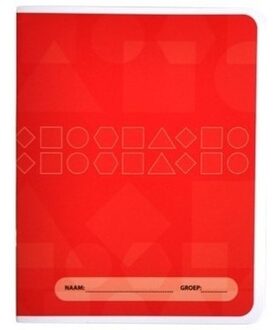 3x Rood Basisschool Oefenschrift A5 - Schriften