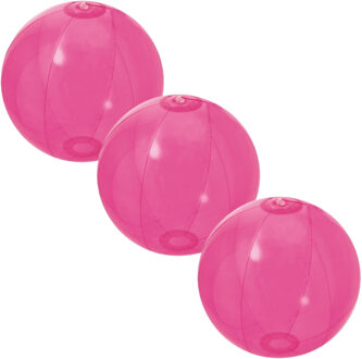 3x Roze strandbal - Strandballen