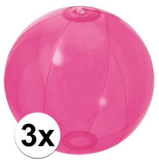 3x Roze strandbal - Strandballen