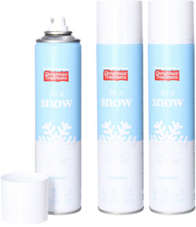 3x Sneeuwspray/spuitsneeuw bussen 300 ml