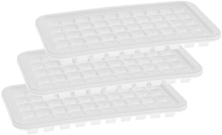 3x stuks Cocktail ijsblokjes/ijsklontjes vormen 50 vakjes