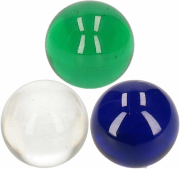 3x stuks mega grote speelgoed knikkers van 6 cm