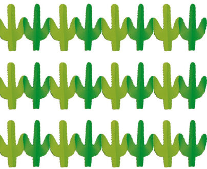 3x stuks mexicaanse Western Cactus thema feest slingers 300 cm