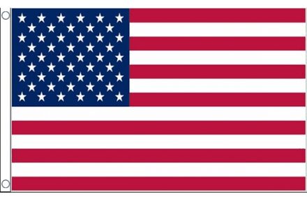 3x stuks mini vlag USA/Amerika 60 x 90 cm - Amerikaanse feestartikelen/versieringen