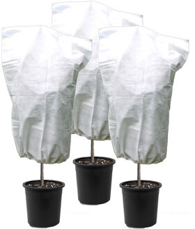 3x stuks plantenhoezen wit 1,5 m x 110 cm anti-vorst bescherming