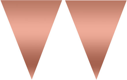 3x stuks rose goud vlaggetjes slingers/vlaggenlijnen van 5 meter